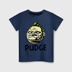 Футболка хлопковая детская Pudge Face, цвет: тёмно-синий