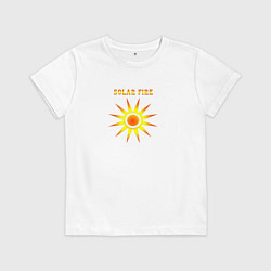 Футболка хлопковая детская Solar Fire, цвет: белый