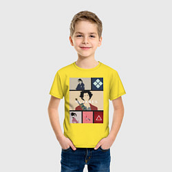 Футболка хлопковая детская Самурай Чамплу Мугэн, цвет: желтый — фото 2