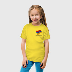 Футболка хлопковая детская Im Armenian - motto, цвет: желтый — фото 2