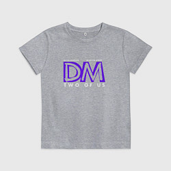 Футболка хлопковая детская Depeche Mode - Two of us, цвет: меланж