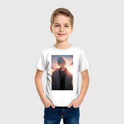 Футболка хлопковая детская Тэцуя Куроко, цвет: белый — фото 2