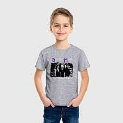 Футболка хлопковая детская Depeche Mode - Sofad band era, цвет: меланж — фото 2
