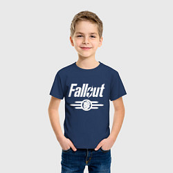 Футболка хлопковая детская Fallout - vault 33, цвет: тёмно-синий — фото 2