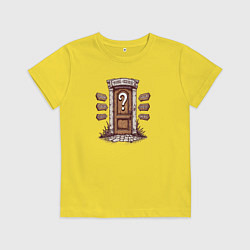 Футболка хлопковая детская Сделай свой выбор, цвет: желтый