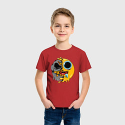 Футболка хлопковая детская Smile mood, цвет: красный — фото 2