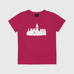 Футболка хлопковая детская Tardis London, цвет: маджента