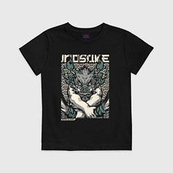 Футболка хлопковая детская Клинок, рассекающий демонов - Инозука, цвет: черный