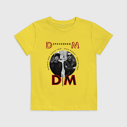 Футболка хлопковая детская Depeche Mode - Tour memento mori, цвет: желтый