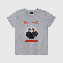 Футболка хлопковая детская Depeche Mode - Memento mori conference, цвет: меланж