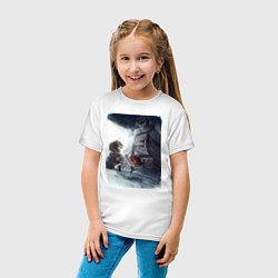 Футболка хлопковая детская Безработный Рудеус Грейрат, цвет: белый — фото 2