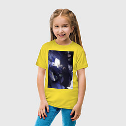 Футболка хлопковая детская Магическая битва Сатору Годзё Сугуру Гэто, цвет: желтый — фото 2