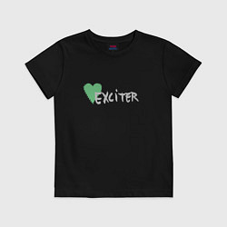 Футболка хлопковая детская Depeche Mode - Exciter logos, цвет: черный