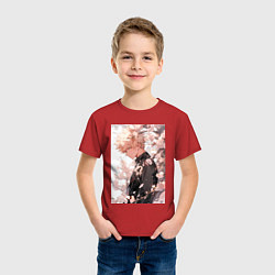 Футболка хлопковая детская Моя геройская академия Кацуки Бакуго причуда, цвет: красный — фото 2