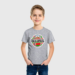 Футболка хлопковая детская Belarus, цвет: меланж — фото 2