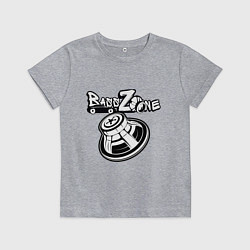 Футболка хлопковая детская Bass zone subwoofer, цвет: меланж