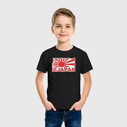 Футболка хлопковая детская Japan sun, цвет: черный — фото 2
