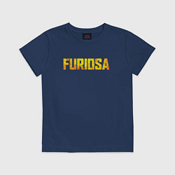 Футболка хлопковая детская Furiosa - A Mad Max Saga, цвет: тёмно-синий