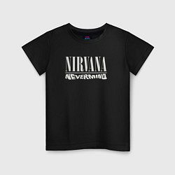 Футболка хлопковая детская Nevermind Nirvana, цвет: черный