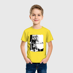 Футболка хлопковая детская Depeche Mode - Devotional gahan, цвет: желтый — фото 2