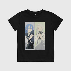 Футболка хлопковая детская Реинкарнация безработного Рокси Мигурдия Сильфиетт, цвет: черный