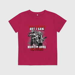 Футболка хлопковая детская Depeche Mode - Martin on stage, цвет: маджента