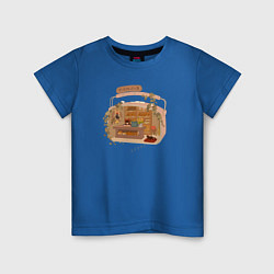 Футболка хлопковая детская Ведьмина служба доставки: Studio Ghibli, цвет: синий