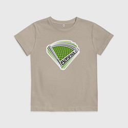 Футболка хлопковая детская Sport baseball, цвет: миндальный