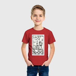 Футболка хлопковая детская Девятые врата In vain Люцифер LCF, цвет: красный — фото 2