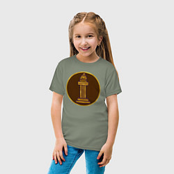 Футболка хлопковая детская Лахмиды из Total War: Attila, цвет: авокадо — фото 2