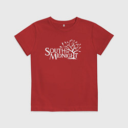 Футболка хлопковая детская South of midnight logo, цвет: красный