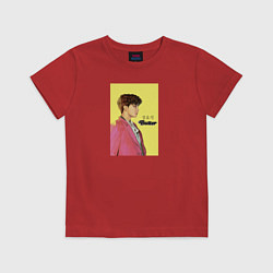 Футболка хлопковая детская J-hope Butter, цвет: красный