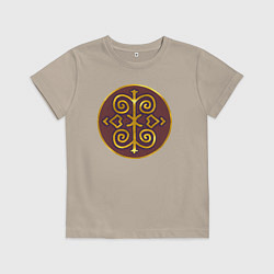 Футболка хлопковая детская Склавины из Total War: Attila, цвет: миндальный