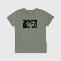 Футболка хлопковая детская Берсерк манга, цвет: авокадо