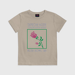 Футболка хлопковая детская Depeche Mode - Rose Bowl 88, цвет: миндальный