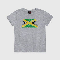 Футболка хлопковая детская Roots rock reggae, цвет: меланж