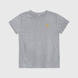 Детская футболка Мы русские с нами Бог герб желтый патриоты 2