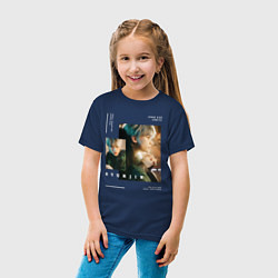 Футболка хлопковая детская Stray kids Хенджин, цвет: тёмно-синий — фото 2