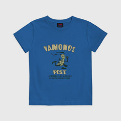 Футболка хлопковая детская Vamonos pest breaking bad, цвет: синий