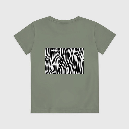 Детская футболка Полоски зебры / Авокадо – фото 2