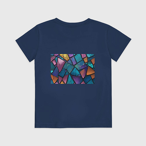 Детская футболка Яркое стекло / Тёмно-синий – фото 2