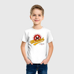 Футболка хлопковая детская Molndal hockey, цвет: белый — фото 2