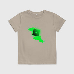 Футболка хлопковая детская Roblox splash, цвет: миндальный