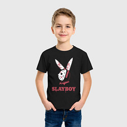 Футболка хлопковая детская Slayboy, цвет: черный — фото 2