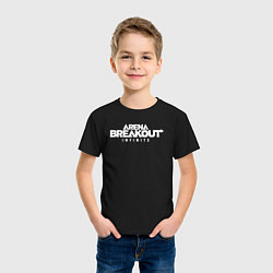Футболка хлопковая детская Arena breakout infinite, цвет: черный — фото 2