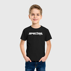 Футболка хлопковая детская Spectre divide logotype, цвет: черный — фото 2