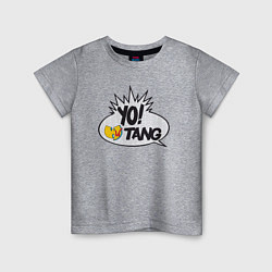 Футболка хлопковая детская Yo Wu-Tang, цвет: меланж