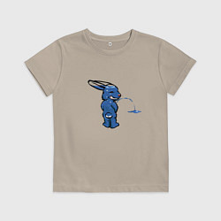 Футболка хлопковая детская Долгая поездка, цвет: миндальный