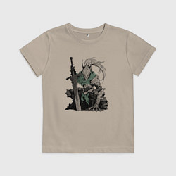 Футболка хлопковая детская Боевой пехотинец в броне, цвет: миндальный