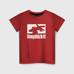 Футболка хлопковая детская Limp Bizkit - logo, цвет: красный